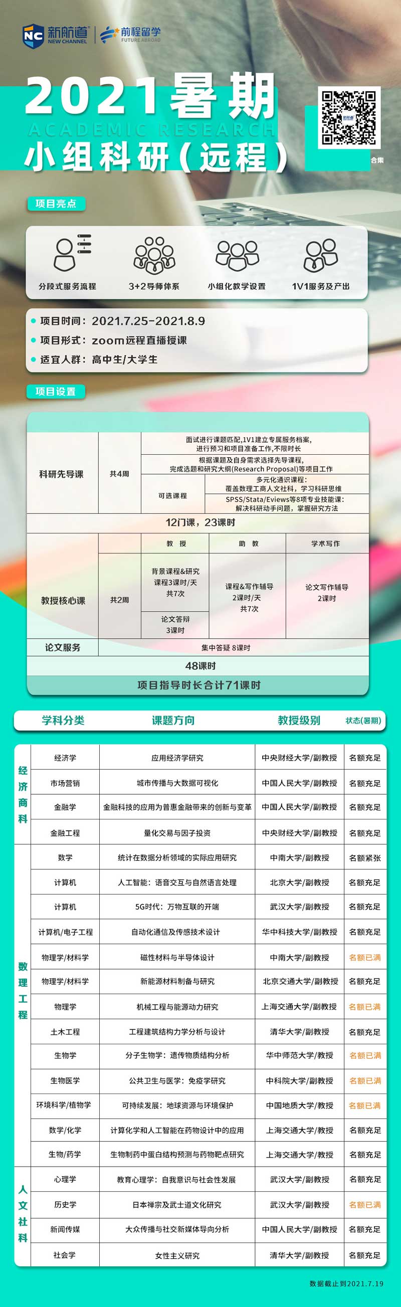 孩子出国留学背景提升项目_2021暑期小组科研（远程）