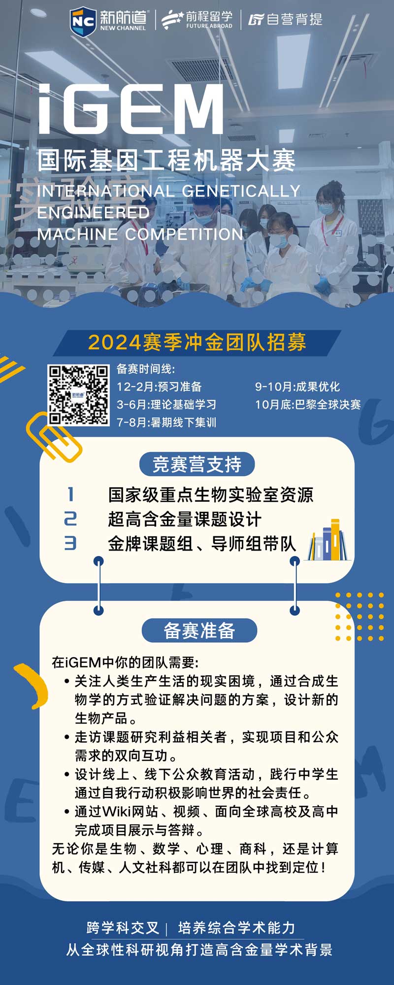 工程机器大赛背景提升项目：iGEM国际基因工程机器大赛